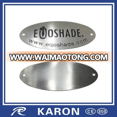 cheap wholesale custom logo metal nameplate / stainless steel tag