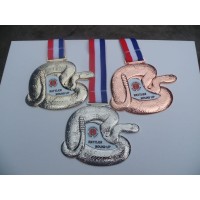 hot selling custom make zinc alloy snake Judo, karate taekwondo, sport medal with ribbon for competition