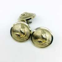 Custom Design Brass Zinc Alloy Gold Embossed Metal Garment Accessories Army Uniform Blazer Suit Coat Shank Button