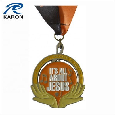 popular charity handshape medal all about jesus run