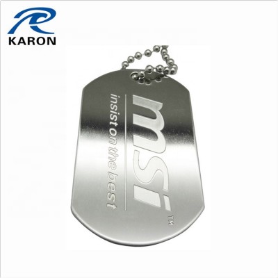 custom engraved thick dog tag stainless steel