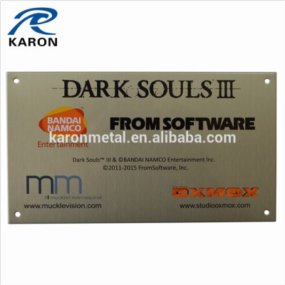 cheap bulk personalized printing plate in stainless steel