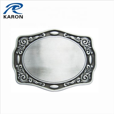 custom antique plated blank belt buckles wholesale