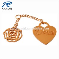 China cheap wholesale custom design metal charm logo for bag