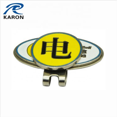 custom made golf cap clip ball marker in China