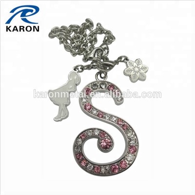 fashionable custom made s letter keychain