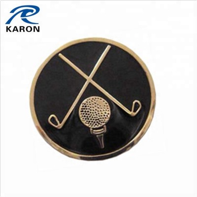 cheap wholesale golf gloves ball marker with custom enamel