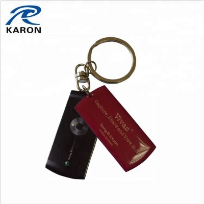 custom made mini keychain mobile phone with epoxy coating