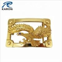 fashionable square shape gold plated belt buckle for women