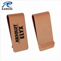 top quality copper dollar money clip with custom logo