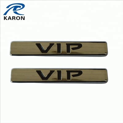 wholesale personalized zinc alloy plate with VIP letter