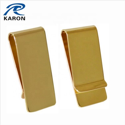 cheap wholesale personalized gold money clip in brass