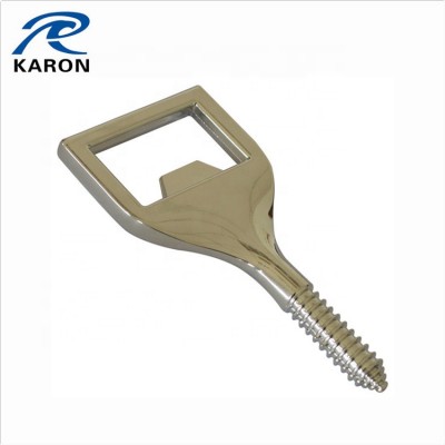 custom made blank metal bottle opener parts with thread